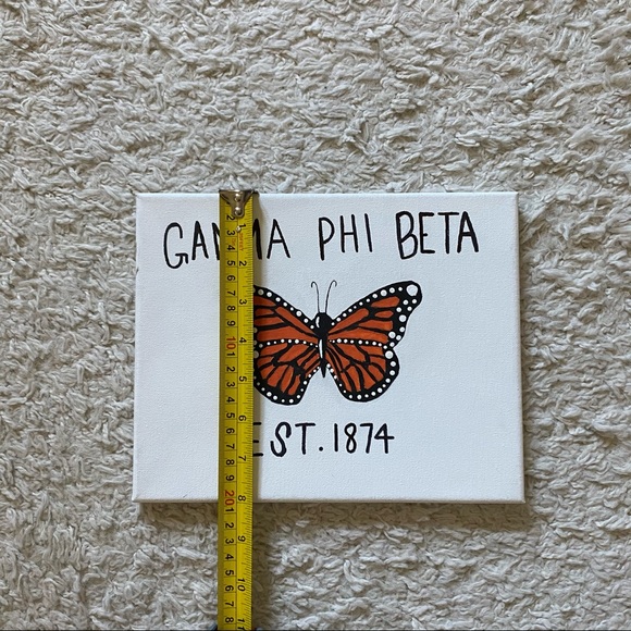 Gamma Phi Beta Butterfly Canvas - Picture 3 of 3